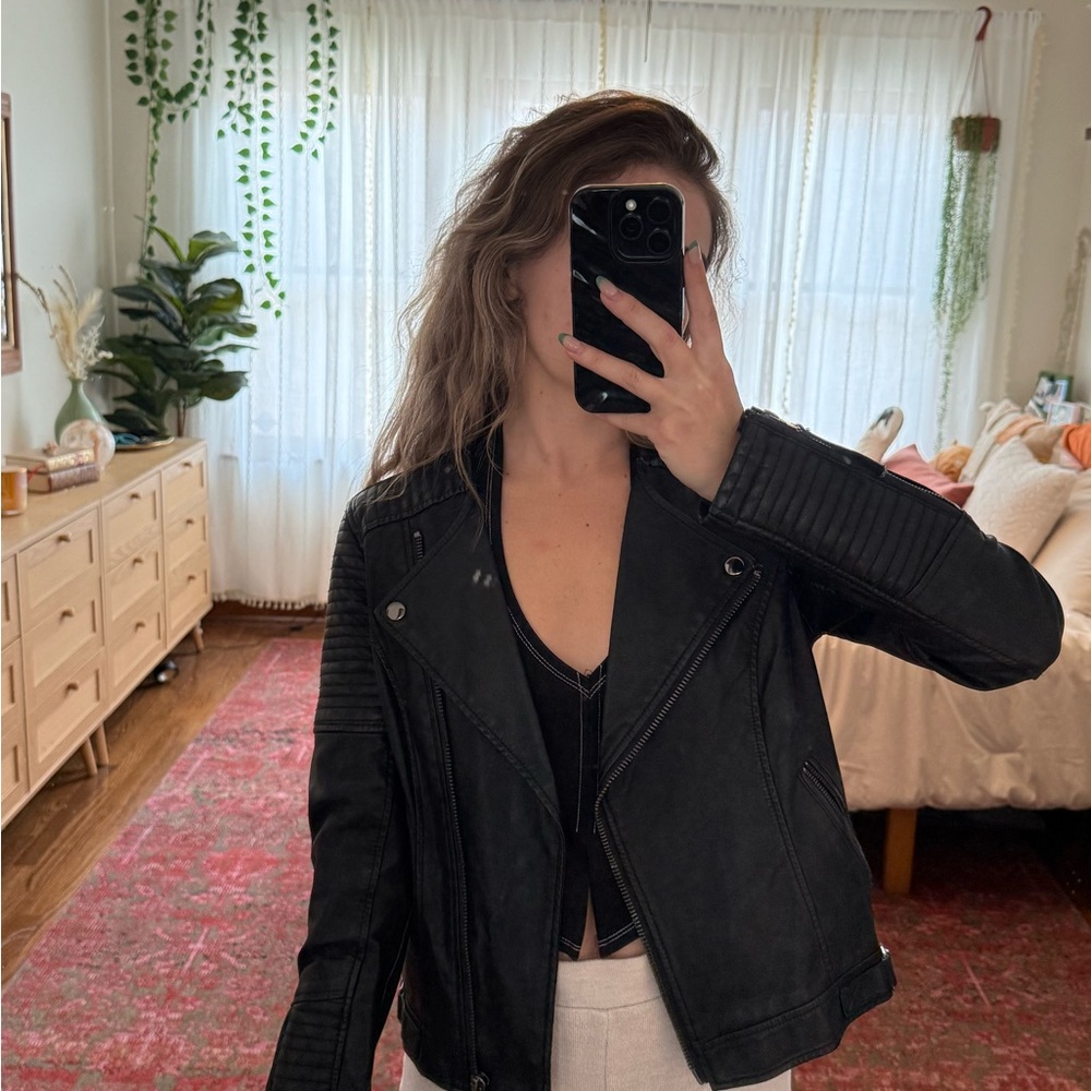 Women's Black Leather Jacket